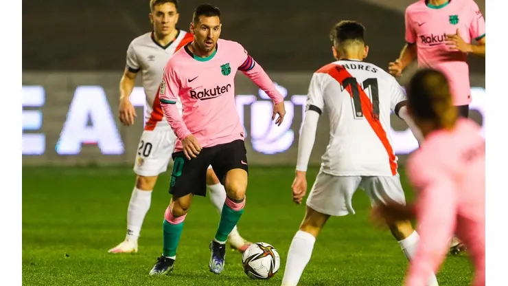 Messi fue titular y jugó todo el partido.