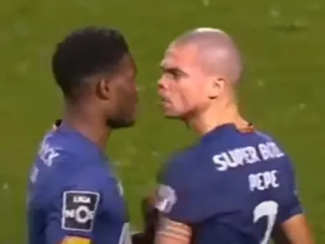 Pepe empuja a compañero de Porto y casi se van a las manos