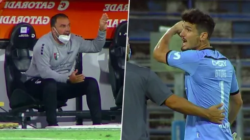 El primer tiempo terminó con fuertes discusiones entre los equipos.