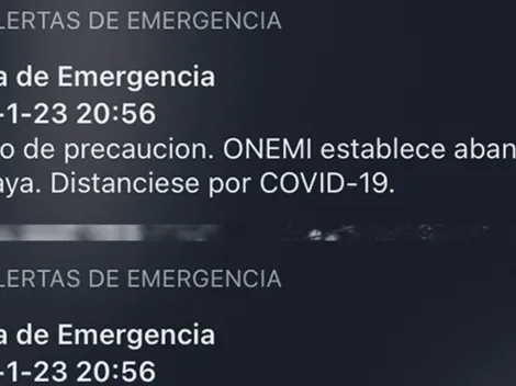 Onemi envía alerta de prueba para verificar el mensaje de alerta SAE