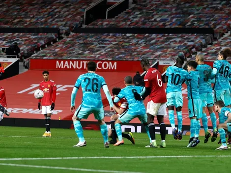 Golazo de Bruno Fernandes para el United contra Liverpool