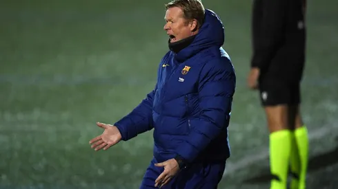 Ronald Koeman mostró su molestia con los jugadores del Barcelona.