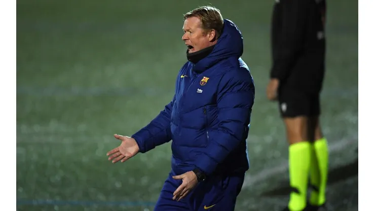 Ronald Koeman mostró su molestia con los jugadores del Barcelona.