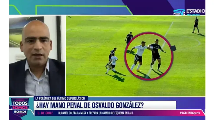 Jorge Osorio explica por qué no se cobra mano penal de Osvaldo González