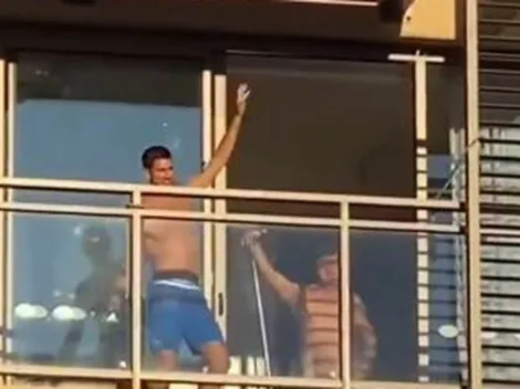 En cuarentena: fanáticos van a animar a Djokovic y lo hacen bailar