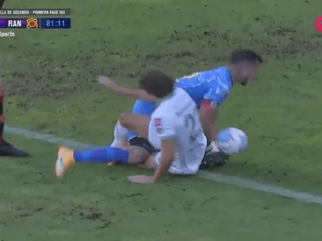 La brutal patada a Nicolás Peric en la liguilla de la B