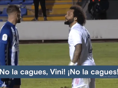 El desesperado regaño de Marcelo: "Vinicius, no la cagues"