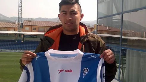 Nicolás Maturana en su paso por el Alcoyano.