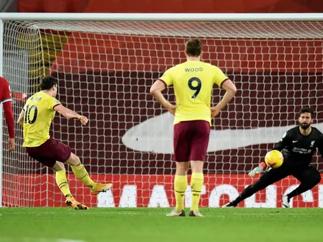 Liverpool recibe una cachetada del modesto Burnley
