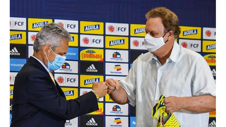 Reinaldo Rueda fue presentado por Colombia este martes.