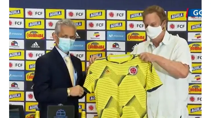 Reinaldo Rueda fue presentado por la Selección Colombia tras su paso por Chile.