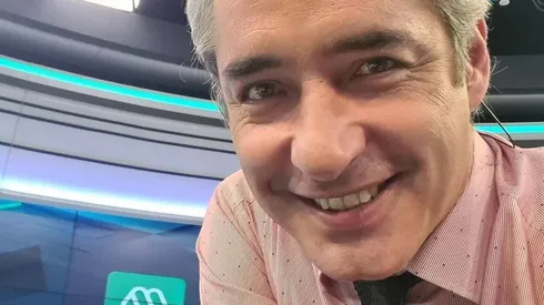 José Luis Repenning en los estudios de Mega.