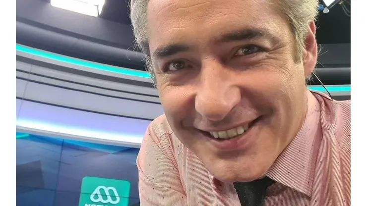 José Luis Repenning en los estudios de Mega.