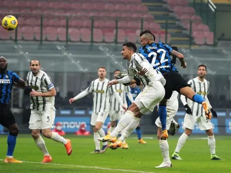 Arturo Vidal abre el marcador en el Derbi de Italia ante la Juve