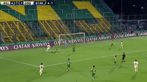 Lautaro Palacios marcó el segundo de Coquimbo Unido y descontó ante Defensa y Justicia.