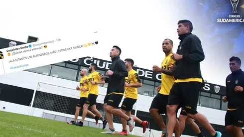 Coquimbo le dedica las fotos del entrenamiento al fisgón Defensa y Justicia.
