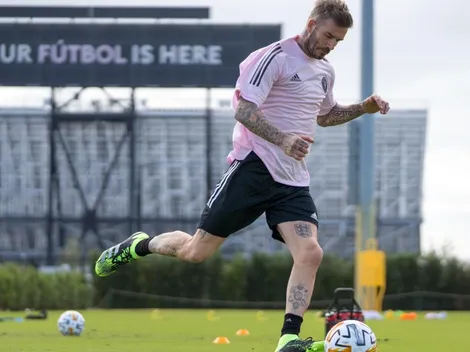 Beckham entrena con el Inter de Miami y demuestra vigencia