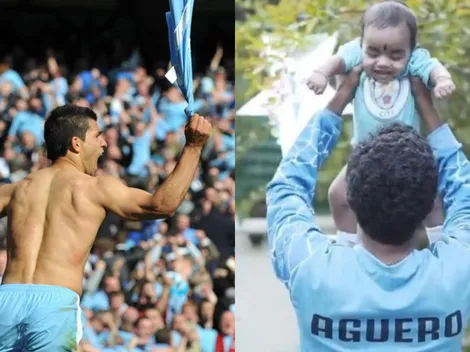 ¡Se pasó! Hincha del City le puso Agüero a su hijo