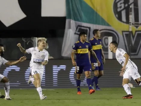 Golazo de Soteldo para Santos en la semi contra Boca