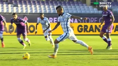 El King no falló y marcó el 1-0 para el Inter de penal.