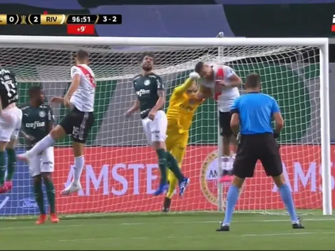 River Plate reclama penal por doble combo a Paulo Díaz