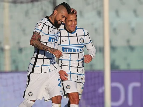 Inter avanza en Copa Italia con la conexión Vidal-Alexis