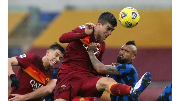 Arturo Vidal jugó 87 minutos en el empate del Inter ante ROma.