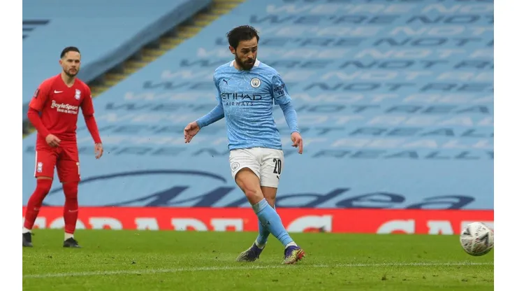 Bernardo Silva anotó los dos primeros goles del Manchester City.