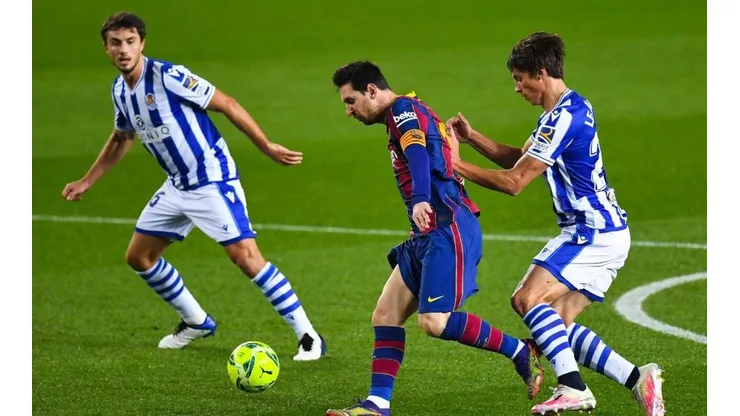 Lionel Messi anotó doblete en la última fecha frente al Granada.