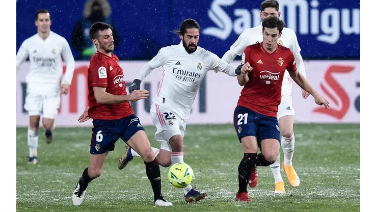 Las fuertes nevadas le amargaron el fin de semana al Real Madrid.