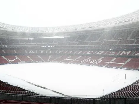 Capa de 60 centímetros de nieve suspende el Atlético-Athletic