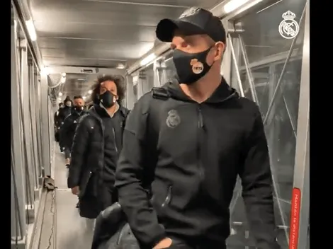 Real Madrid está atrapado en su avión por nevada en España
