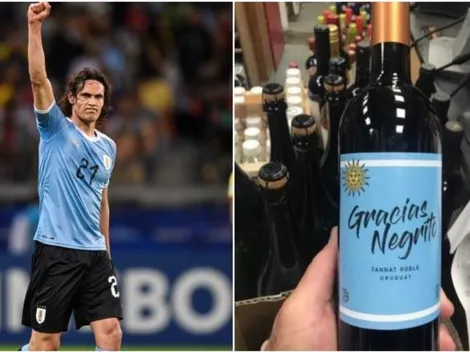 Lanzan vino "Gracias Negrito" en repudio a la sanción de Cavani