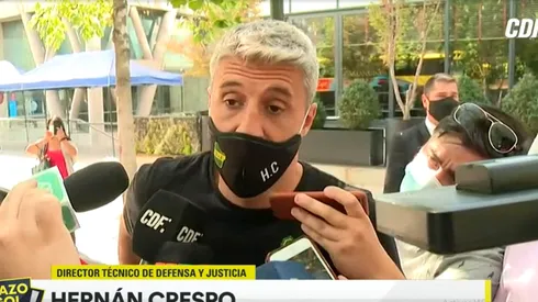 Hernán Crespo habló luego de permitirse la salida de Defensa y Justicia del país.