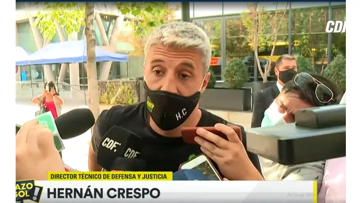 Hernán Crespo habló luego de permitirse la salida de Defensa y Justicia del país.