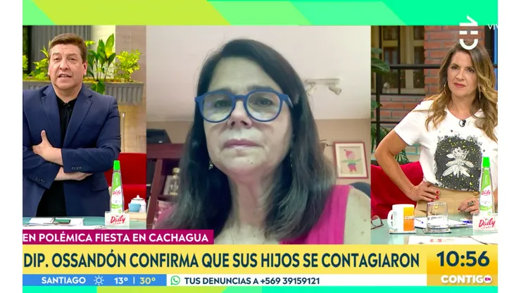 Ximena Ossandón en conversación con "Contigo en la Mañana" para confirmar la asistencia de su hijo a la fiesta en Cachagua.