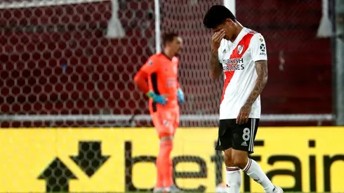 Jorge Carrascal fue expulsado en un momento complicado para River Plate.