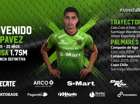 Con bombos y platillos: Juárez anuncia el fichaje de Luis Pavez