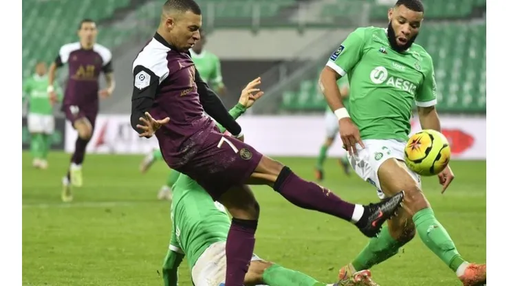 Kylian Mbappé en el debut de Mauricio Pochettino
