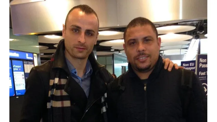 Berbatov y su ídolo Ronaldo