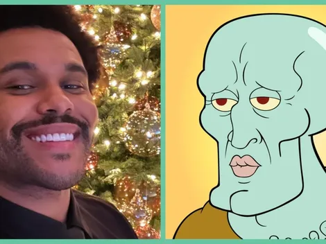 Comparan a The Weeknd con "Calamardo" guapo