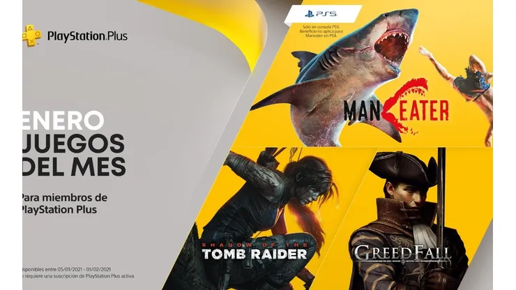 Juegos gratis de PS Plus para PS5 y PS4