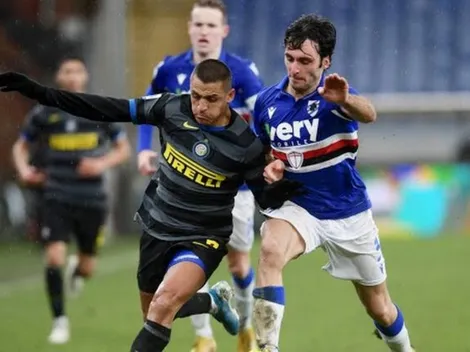 Inter se derrumba tras el penal de Alexis y cae ante la Samp