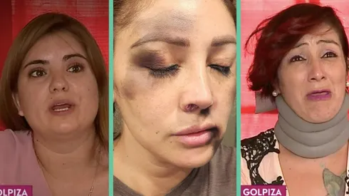 Las supuestas agresoras de Carolina Molina "La Rancherita", Nataly Rivas y Astrid Rozas.