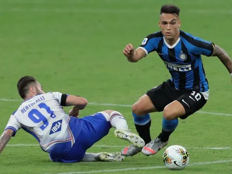 Inter de Milán y Sampdoria se verán las caras por la fecha 16 del Calcio