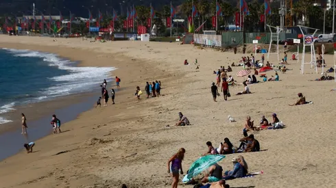Veraneantes en Viña del Mar
