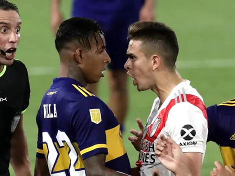 Deleznable actitud de relator de River en contra de jugador de Boca