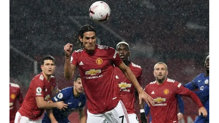 Edinson Cavani en el Manchester United