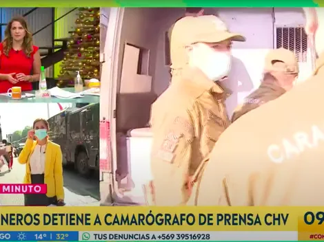Carabineros detiene sin explicación a camarógrafo de Chilevisión