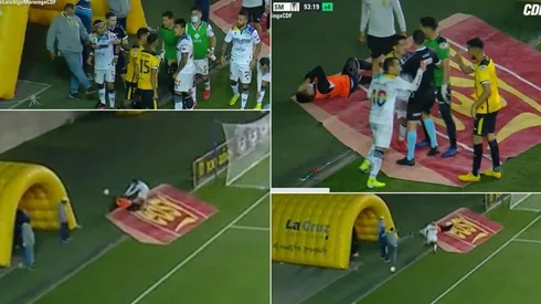 Incidentes en el final del duelo entre San Luis y Santiago Morning.